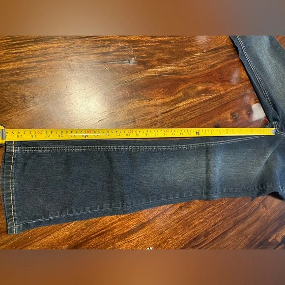 VTG Angels Dark Wash Denim Jeans Size 4 - Picture 8 of 8